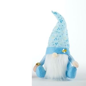 🐣 EASTER SPRING  Sitting Gnome w Bumble Bee Plush  New 🐣